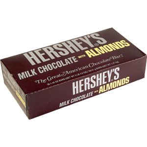 Hershey's Milk Chocolate with Almonds, 36 Individually Wrapped Pieces