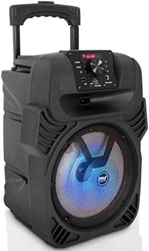 Pyle PPHP844B Portable Bluetooth Speaker System with Lights