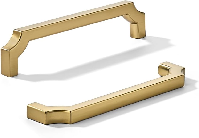5 Inch Square Champagne Bronze Cabinet Pulls for Stylish Decor