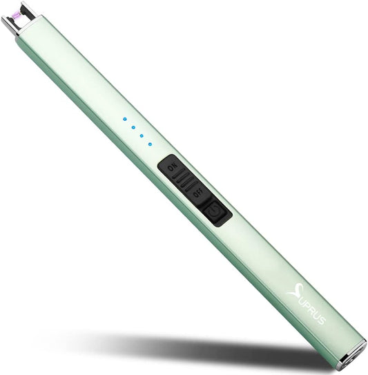 Windproof USB Rechargeable Lighter - SUPRUS Green