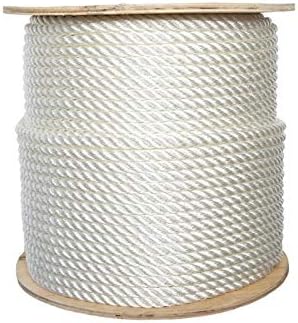 3/8 Inch x 600 Feet Twisted Polypropylene Rope for All Uses