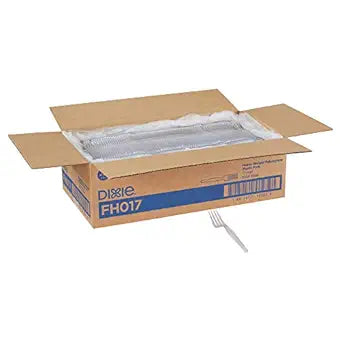 Dixie Heavy-Weight Polystyrene Plastic Forks for Upscale Dining