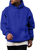 Mens Casual Cotton Hooded Pullover Sweatshirt - Lightweight Comfort