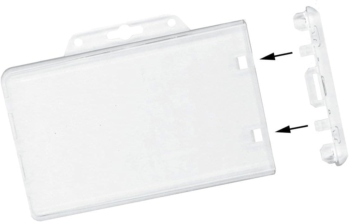 Bulk 50 Pack Heavy Duty Horizontal Locking Badge Holders