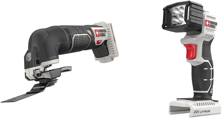 PORTER-CABLE 20V MAX Oscillating Tool and LED Work Light Combo