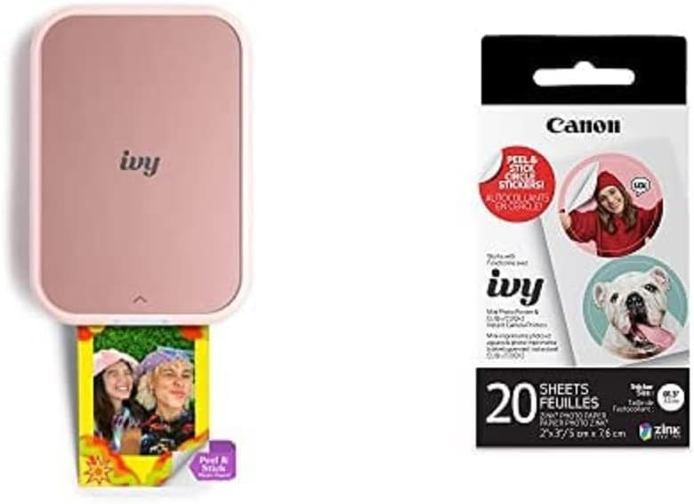 Canon IVY 2 Mini Photo Printer for iOS & Android Devices