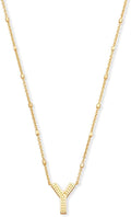 Kendra Scott Letter Y Pendant Necklace - Personalized Gold Layering