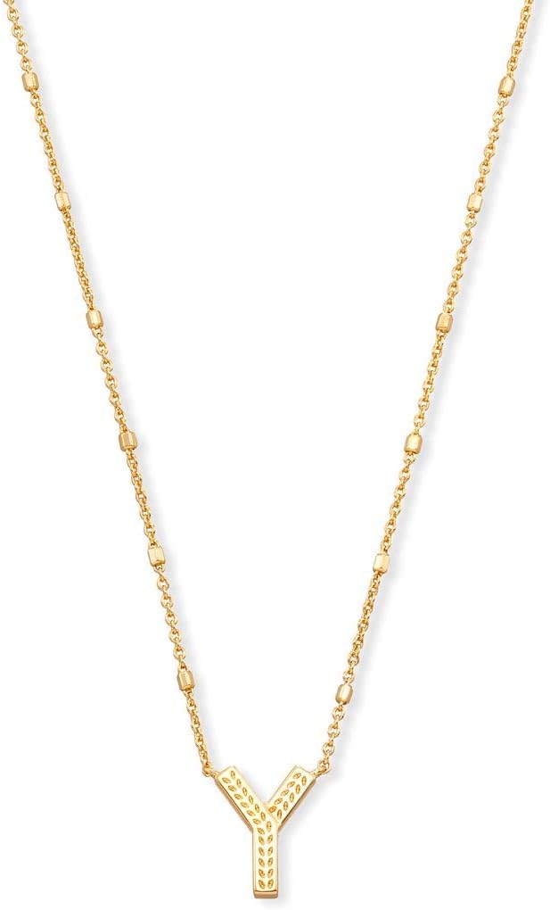 Kendra Scott Letter Y Pendant Necklace for Women in Gold
