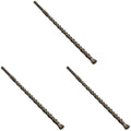 Rotary Hammer Bit 9/16 in x 10 in x 12 in Pack of 3 - Durable SDS-Plus