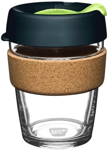 KeepCup Brew Cork Reusable Coffee Cup - 12oz Tempered Glass