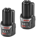 BOSCH BAT414-2PK 12V Max Lithium Ion 2 Ah Battery 2-Pack - Longer