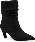 Women's Slouchy Ankle Booties with 2in Kitten Heel - Coutgo