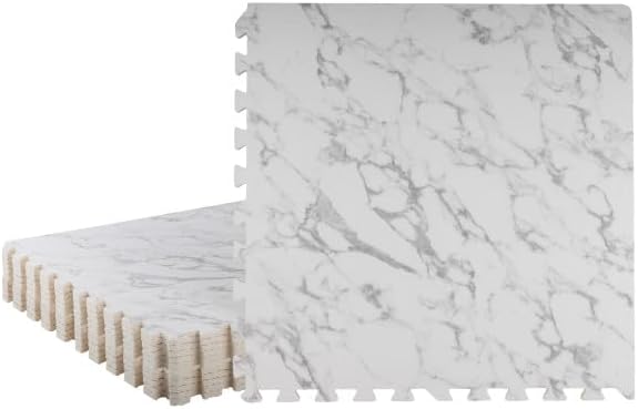 EVA Foam Floor Tiles 12-Pack for Stylish Home Gym or Playroom