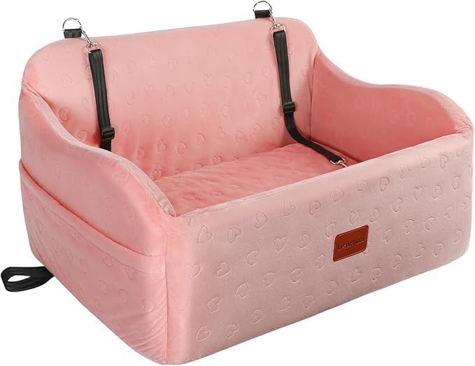 Dog Car Seat for Medium and Large Dogs with Safety Leashes