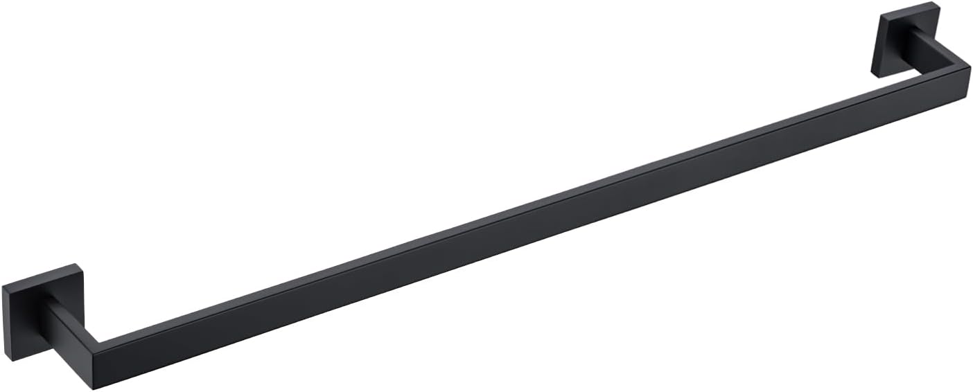 BANOLUX 36-Inch Towel Rack for Bathroom, Heavy Duty Matte Black
