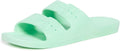 Freedom Moses Women's Moses Two Band Slides - Bright Tie-Dye Comfort