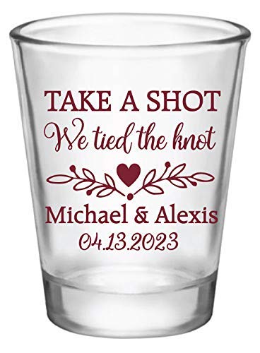 Personalized Wedding Favor Shot Glasses for Your Special Day