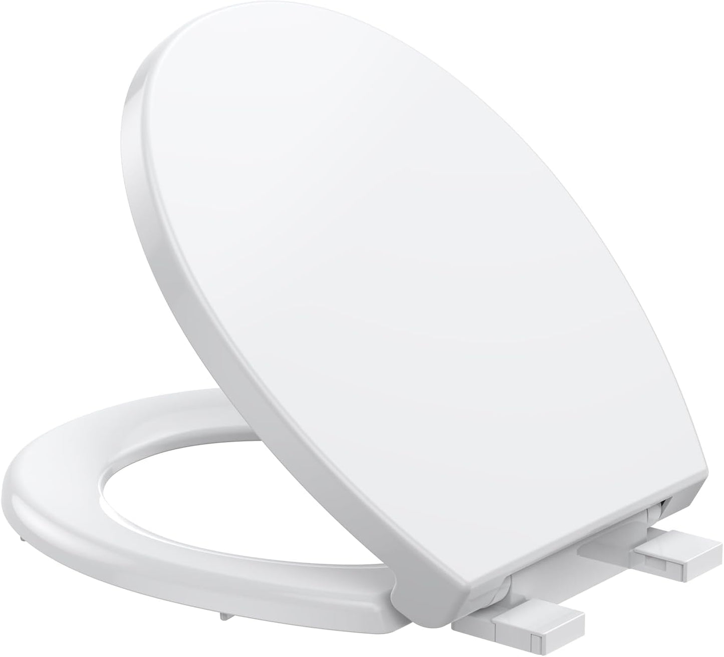 Round Toilet Seat Cover with Quick-Release Design for Easy Cleaning