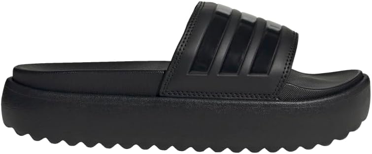 adidas womens Adilette Platform Slides for Elevated Comfort