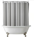 180x60 in Grey Clawfoot Tub Shower Liner - Extra Wide PEVA