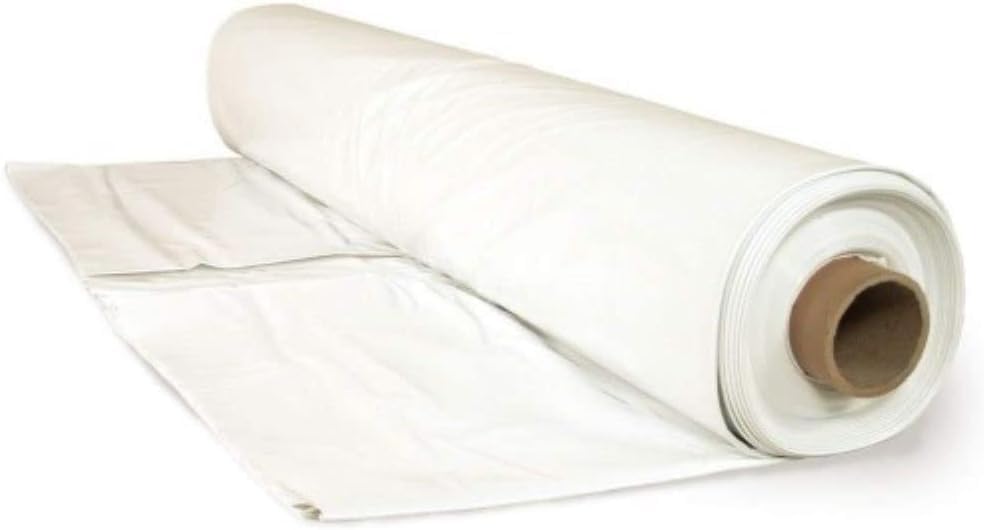 6 Mil White Plastic Sheeting for Greenhouses - Durable Film