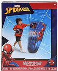 Spiderman Inflatable Bop Bag & Bop Gloves Set - Kids 34.5in Punching