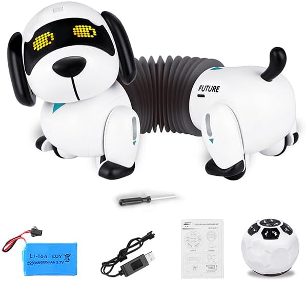 Dollox Robotic Dachshund: Interactive Walking Dog Toy
