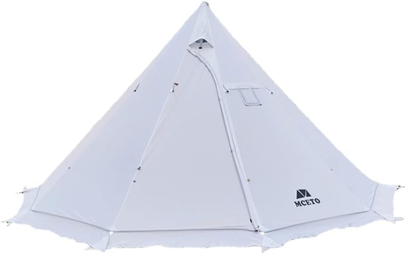Vilemoon Tipi Hot Tent: Fire Retardant, 5-8 Person, Family Camping