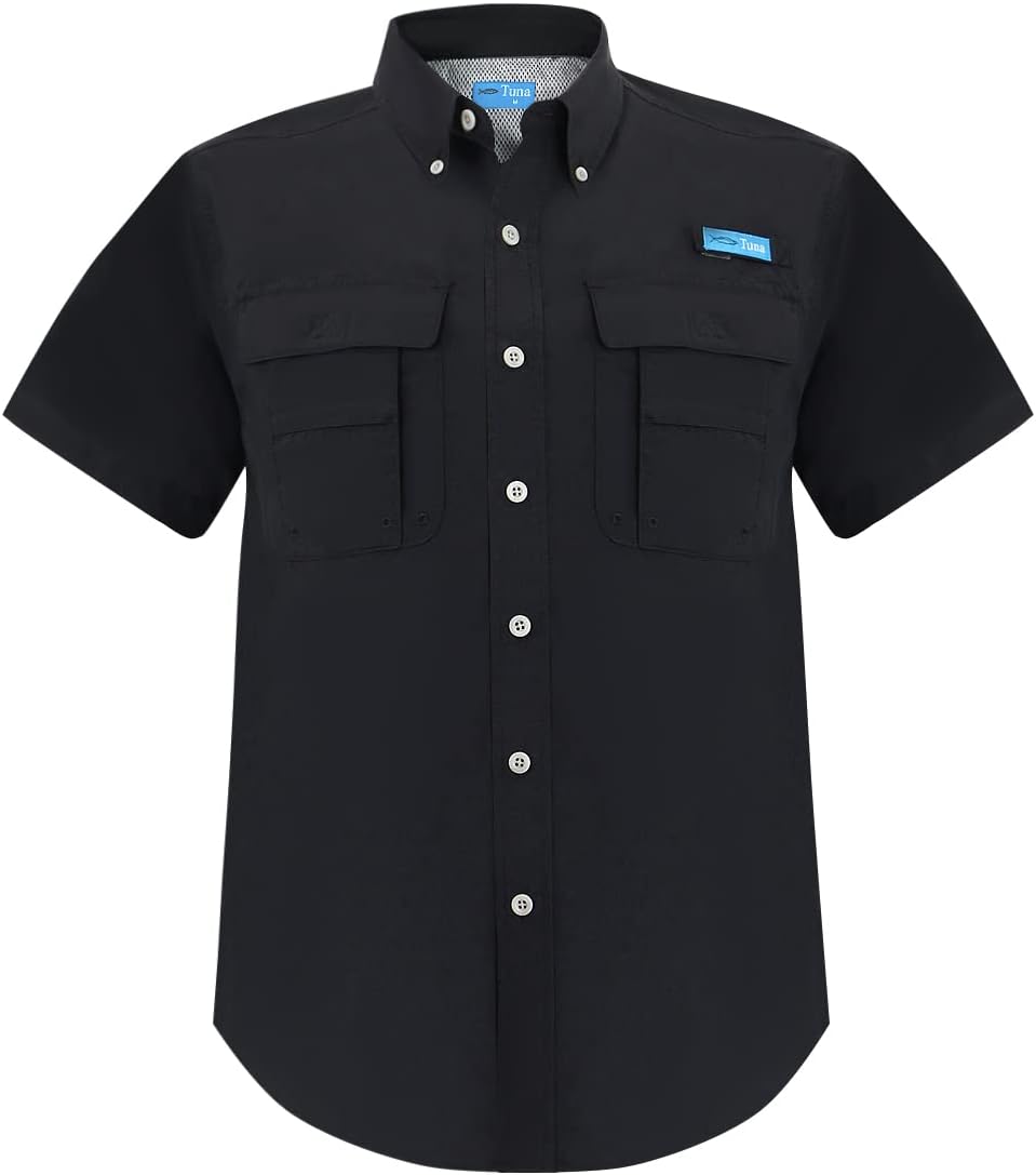 Tuna Men's UV UPF 50+ Fishing Shirts for Sun Protection and Comfort
