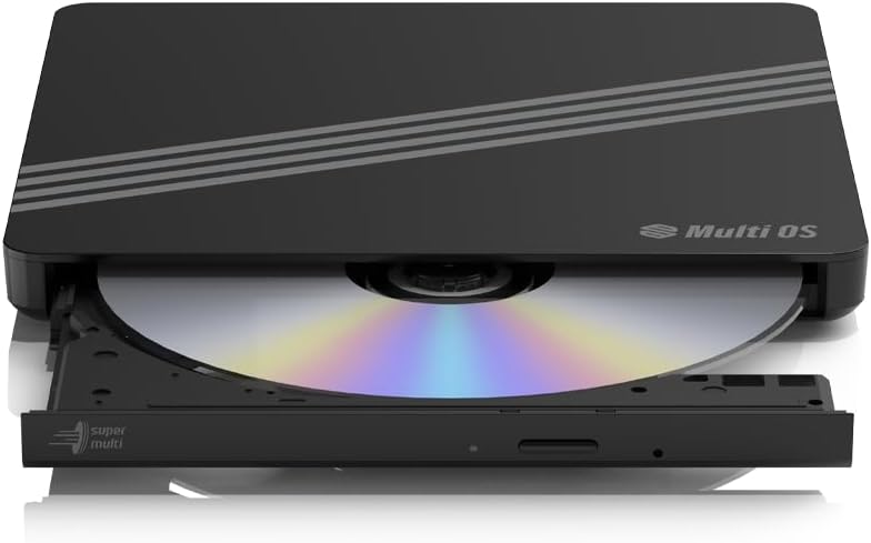 Hitachi LG External CD/DVD Drive for Laptop, PC, Smartphone