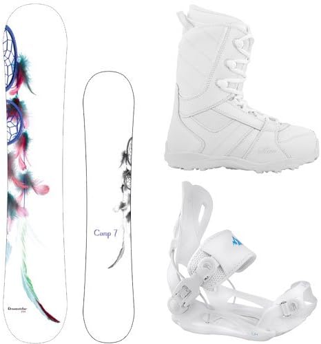 Camp Seven Dreamcatcher Snowboard Package: Lux Rear Entry Bindings