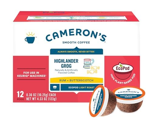 Cameron's Coffee Highlander Grog Pods - Bold Flavors!