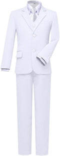 Visaccy Boys Suits Slim Fit Dress Clothes Ring Bearer (Style 6K7G)