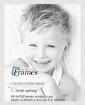 24x30 in White Picture Frame Satin Finish - Clean Modern Display