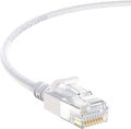 Cat6A Slim Cable 50 ft 10-Pack - White 10Gbps High Speed