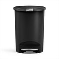 simplehuman 50 Liter Semi-Round Kitchen Step Trash Can - Quiet Locking