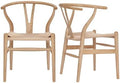 Set of 2 Ash Wood Dining Chairs - VODUR Quality