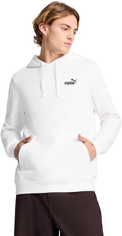 PUMA mens Essentials Logo Fleece Hoodie for Comfort and Style