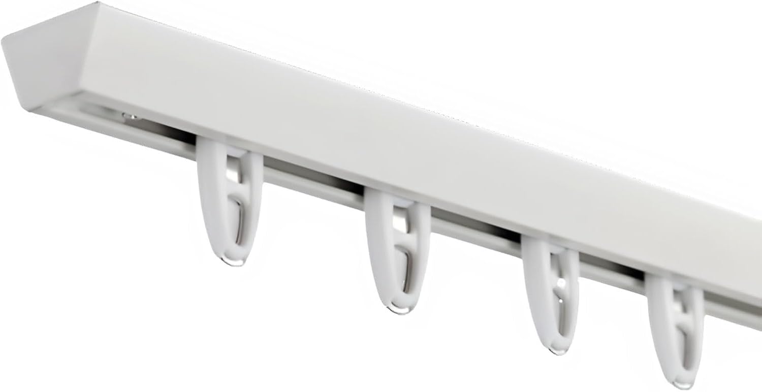 Modern V-Shaped Aluminum Curtain Track - High-End Design
