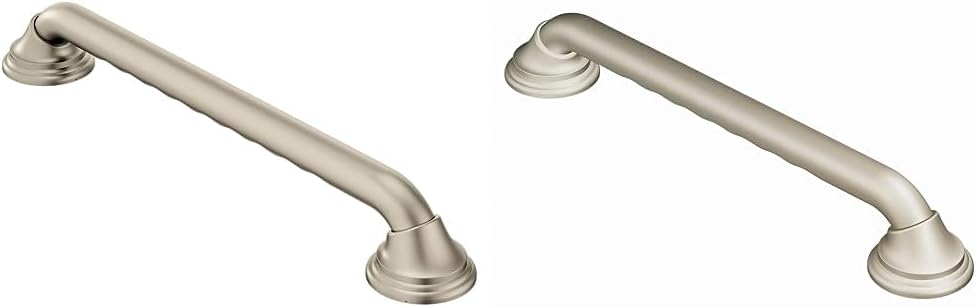 Moen Brushed Nickel Bathroom Safety Grab Bars for Showers