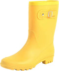 Women's Mid Calf Rain Boots Waterproof Garden Shoes
