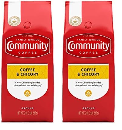 Community Coffee Coffee & Chicory Blend 32 Ounces, Medium Dark Roast