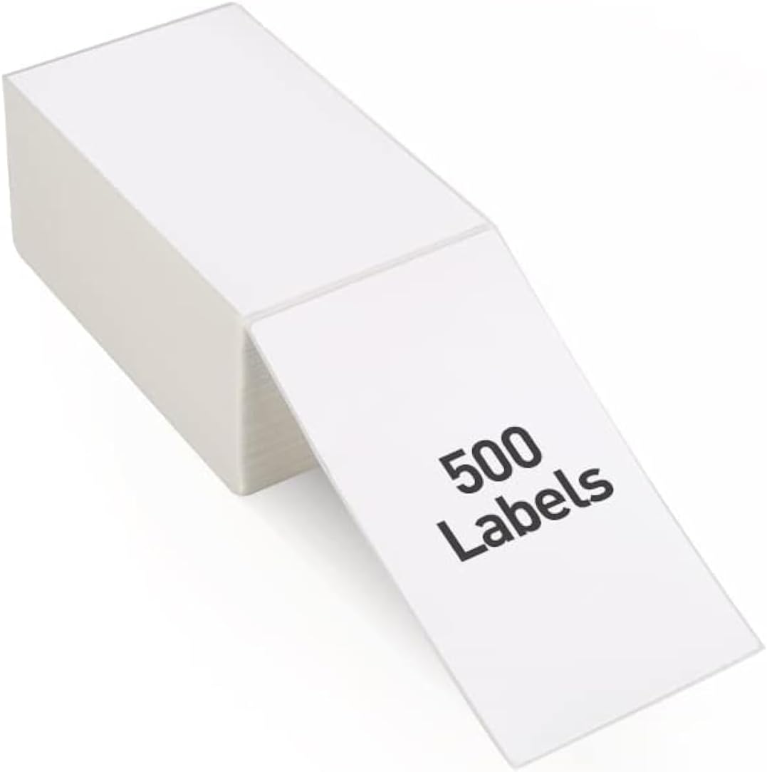 500 Fanfold 4x6 Shipping Labels for Thermal Printer