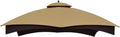 Beige 12 ft x 10 ft Gazebo Replacement Canopy Top - Fits Allen Roth