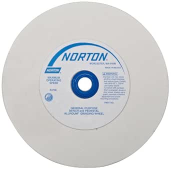 Norton Grinding Wheel for Bench and Pedestal Grinders, 6 Inch