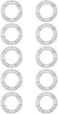 14 Inch Metal Wire Wreath Frame Pack of 10 - Sturdy DIY Bases