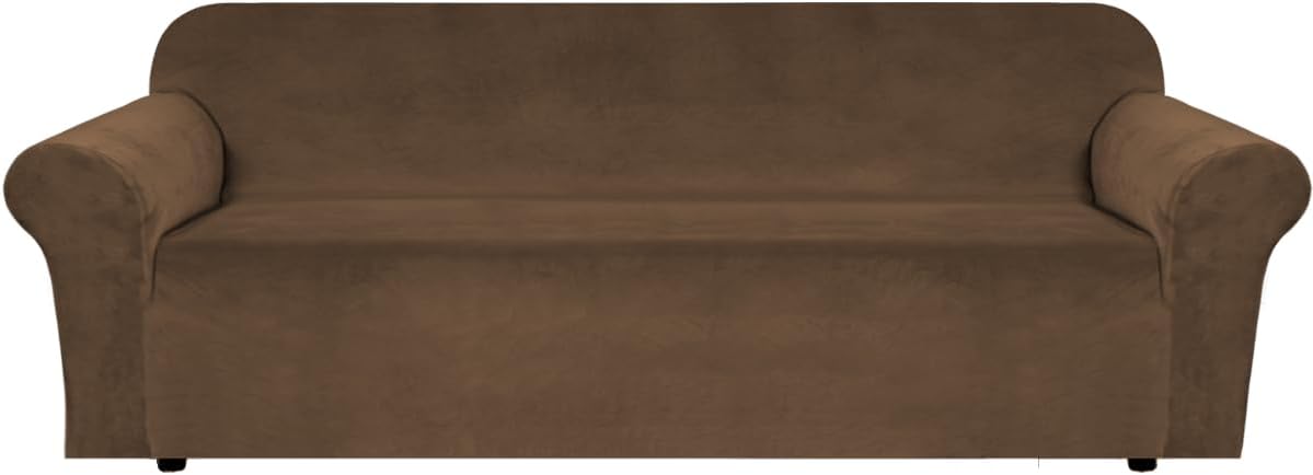H.VERSAILTEX Stretch Velvet Sofa Covers for Large Couches