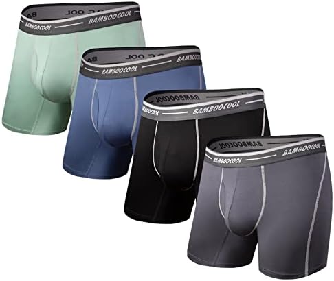 Bamboo Cool Men's Underwear Boxer Briefs - Soft Breathable Comfort