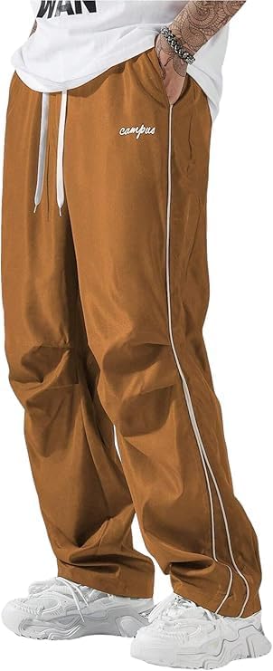 QJQ Men's Y2K Baggy Sweatpants for Stylish Streetwear Look