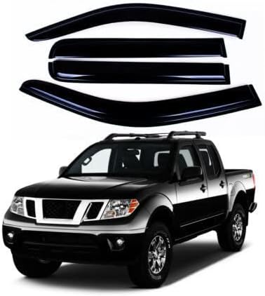 Tape-On Rain Guard for 05-20 Nissan Frontier Crew Cab Windows
